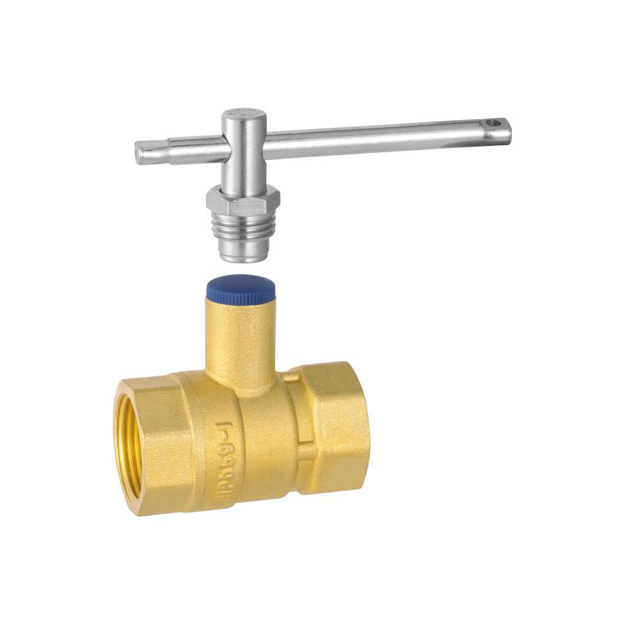 Messing Magnetic Lockable Ball Ventil